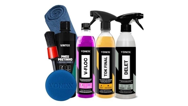 Kit Vonixx Shampoo V-Floc Cera Tok Final Vexus Pretinho Vintex