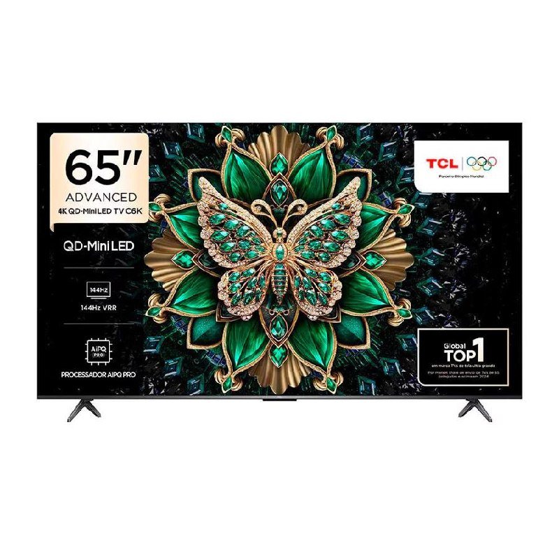 Smart TV TCL 65" C6K 4K QD-Mini LED 144Hz Google TV
