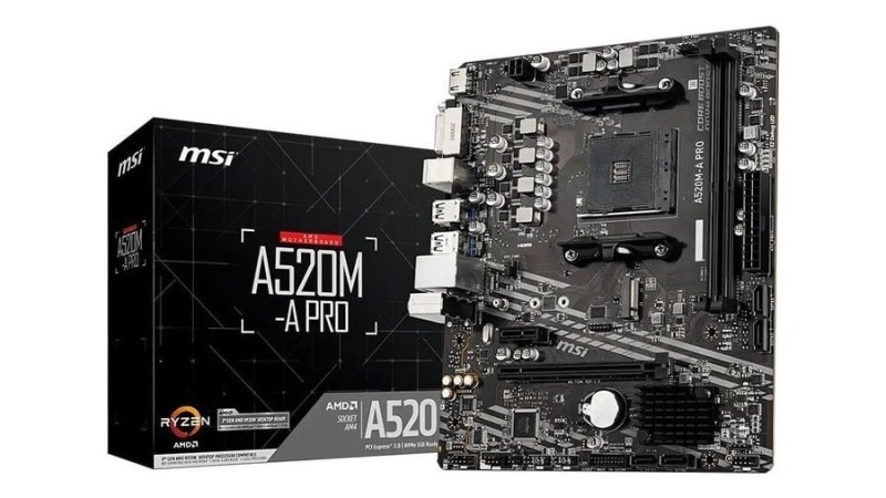 Placa-mãe MSI A520m-a Pro Am4 Matx DDR4 HDMI Dvi M.2