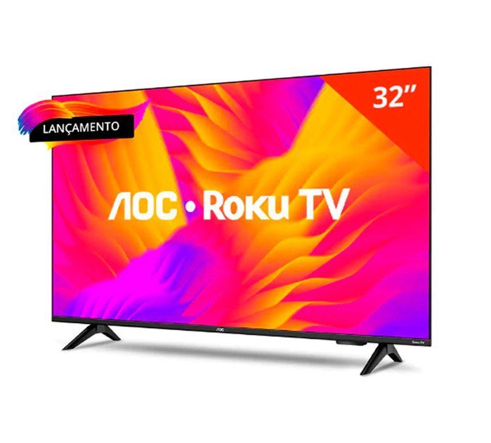 Smart TV AOC de 32" DLED Wi-fi Roku TV