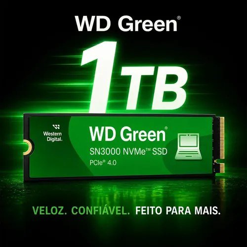 SSD 1TB M.2 NVMe PCIe 4.0 Western Digital Sn3000