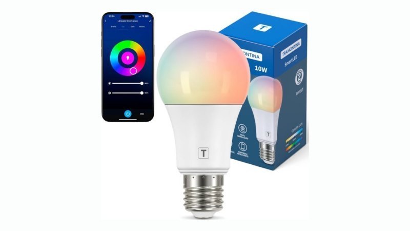 Lâmpada Inteligente Tramontina 10W RGBW Wi-Fi