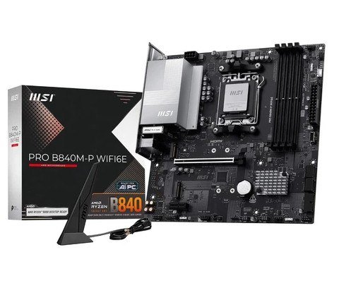 Placa-Mãe MSI Pro B840m-P Wifi6e Amd Ryzen Am5
