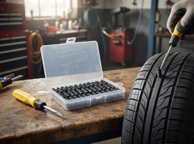 Kit 61 Parafusos Reparo Pneu