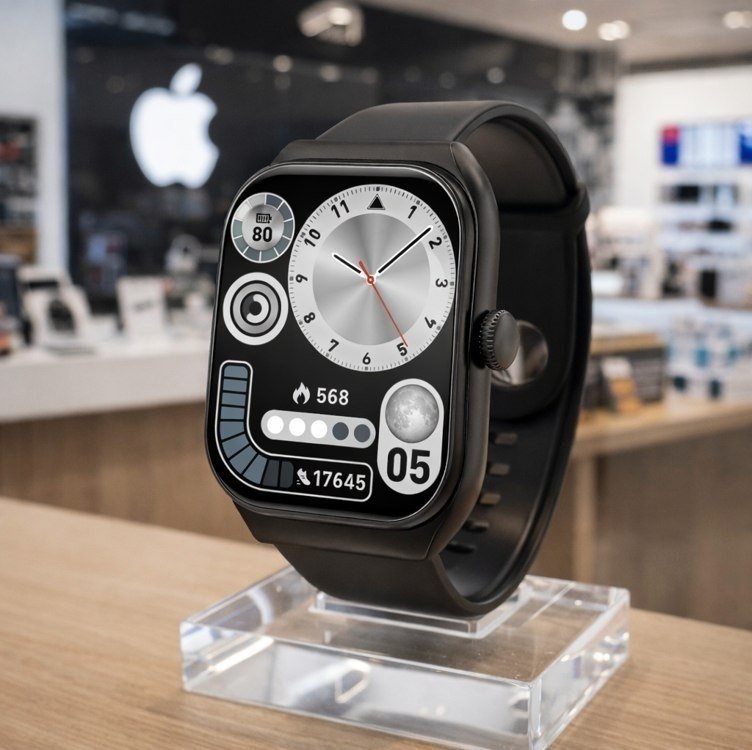 Smartwatch PEJE ZW01 Max com Chamadas, Tela Curva e 123+ Modos Esportivos