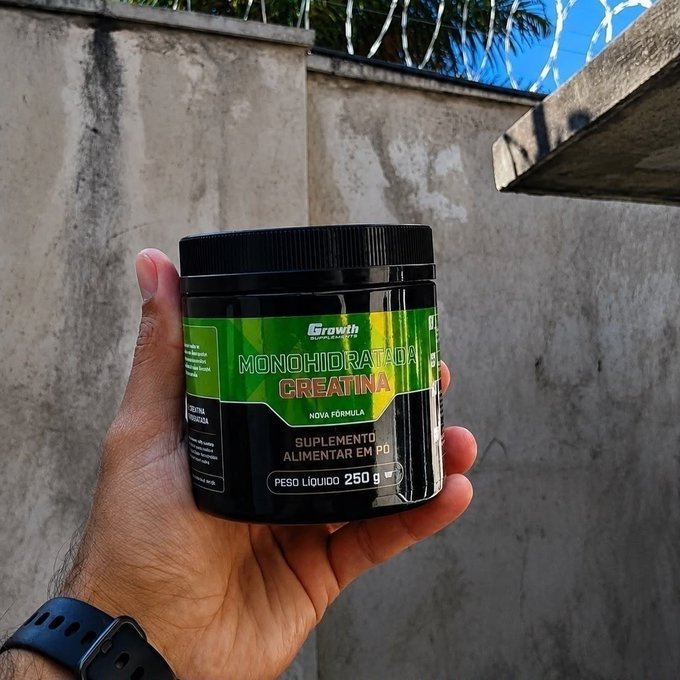 Creatina 100% Pura 250g Growth Supplements + Frete Grátis