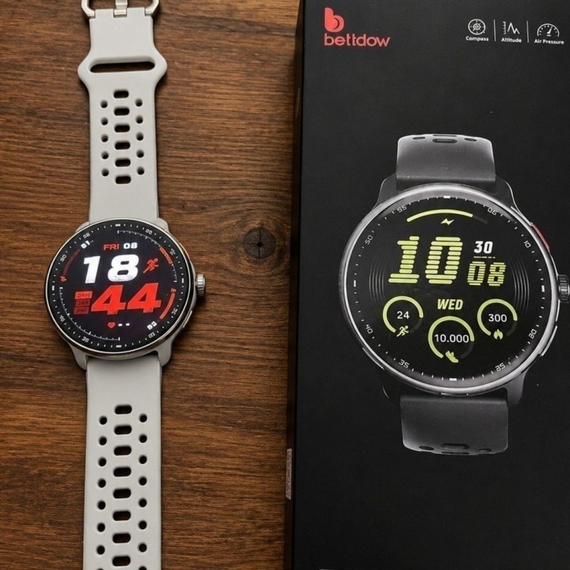 Relógio Inteligente Gps Smartwatch Amoled 3atm Sport Gps Caixa Preto + Frete Grátis