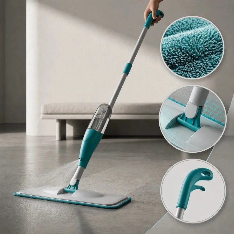Mop Spray Com Reservatório Esfregão Vassoura Mágica