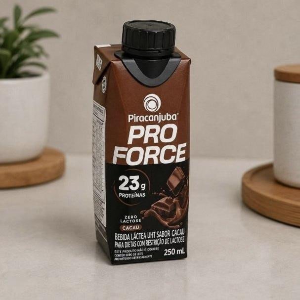 12 un. Piracanjuba ProForce Zero Lactose 23g Proteína Cacau 250ml