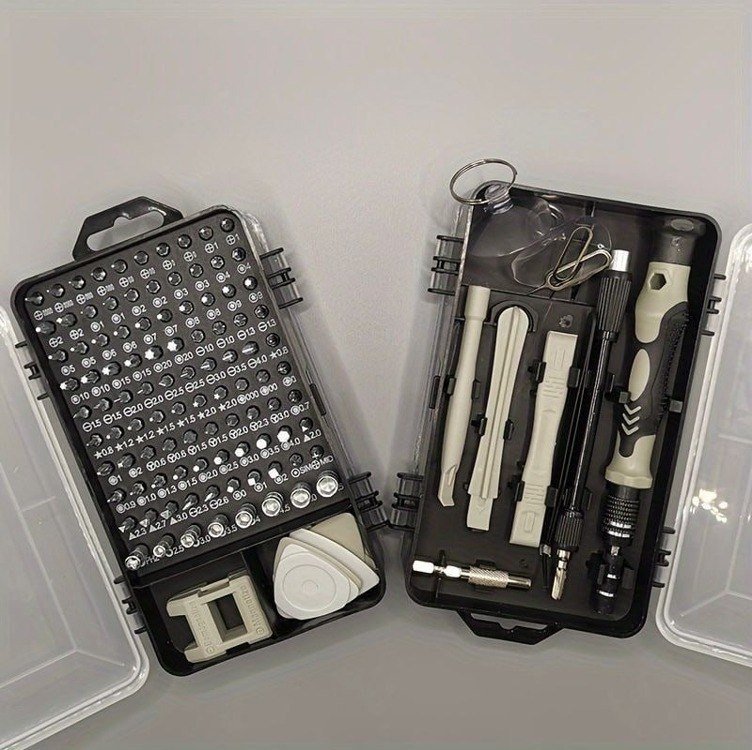 Conjunto de chaves de fenda de precisão 115 em 1 kit de ferramentas de reparo