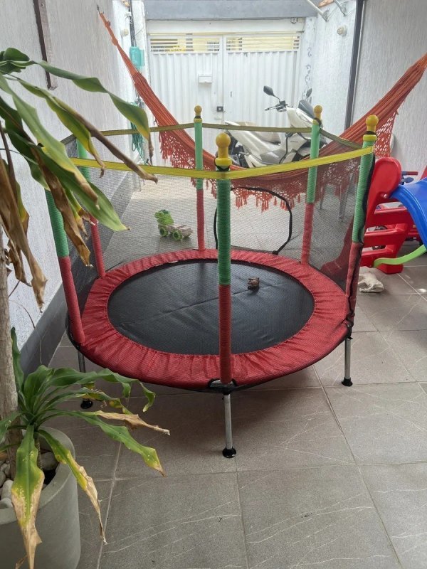 Pula Pula Cama Elástica Trampolim Infantil 1,4m Reforçado + Frete Grátis