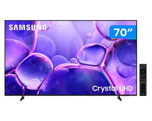 Samsung Smart TV 70" UHD 4K Crystal U8500f - Tizen 2025