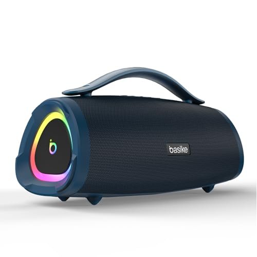 Basike Caixa de Som Bluetooth Portátil, 160W RMS (200W Pico), TWS Estéreo