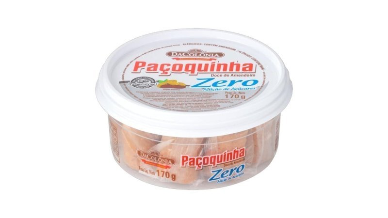 Paçoca Rolha Da Colonia Zero Adição De Açúcares 170g