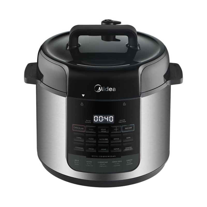 Panela de Pressão Elétrica 5L NutriPro Inox Midea