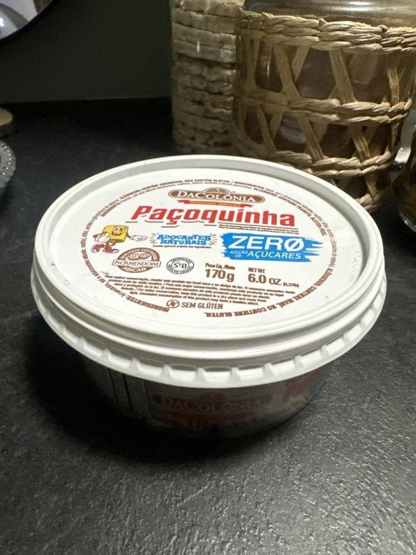 Colonia Paçoquinha Rolha Zero Adição De Açúcares 170G + Frete Grátis