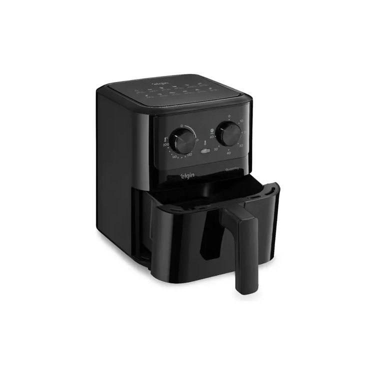 Fritadeira Elétrica Air Fryer Quad Fry 4,2 L,1400w Preto Elgin 127v