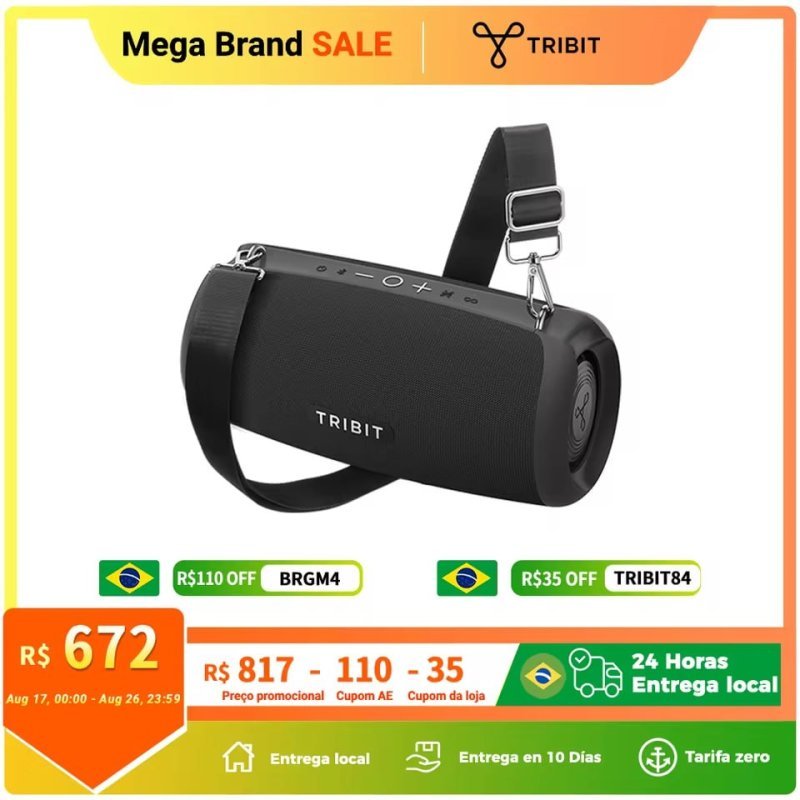 Caixa Bluetooth TRIBIT StormBox Lava 80W