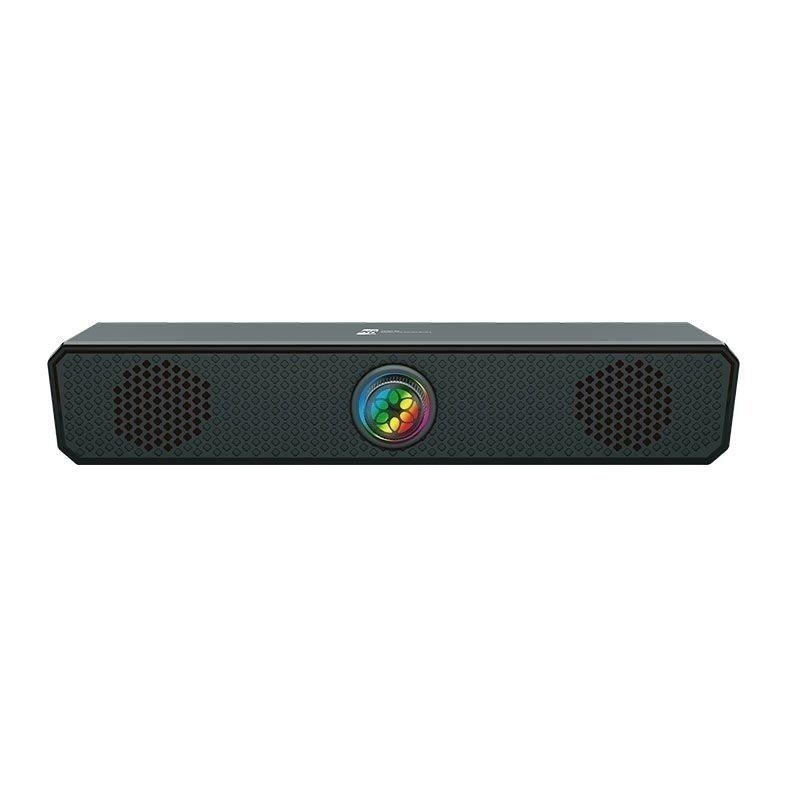 Caixa de Som R8 SP04, 2x3W Rms, USB, Preto, R8-SP04-RBW-V2