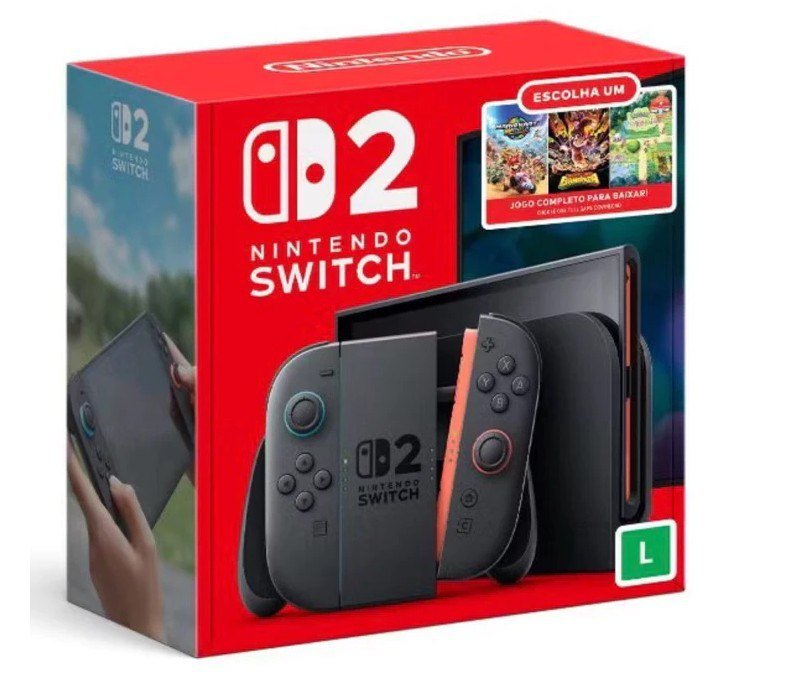 Nintendo Switch 2 lcd 256gb novo
