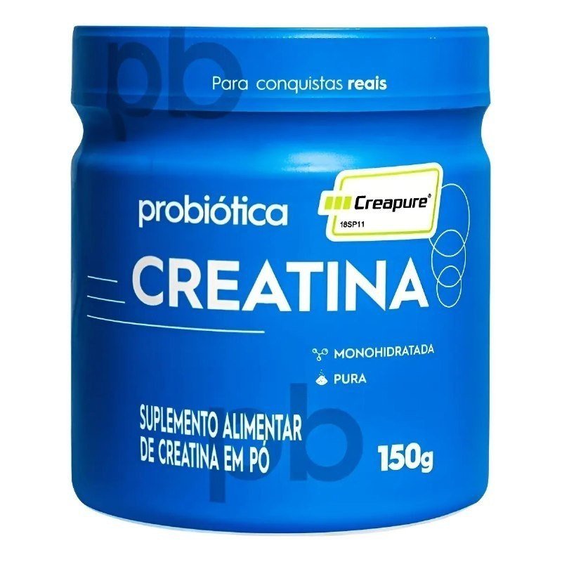 Creatina Monohidratada Creapure Probiótica 150g Sem Sabor