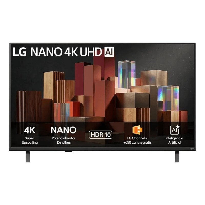 Smart TV LG 55'' 4K Ultra HD Nano AI WebOS 26 55UN85C HDR10 Bluetooth Wi-Fi Google Cast