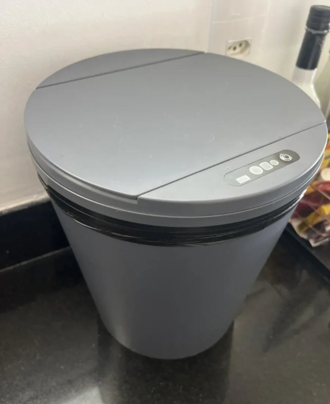 Lixeira Inteligente 16L Sensor Automático Sem Contato