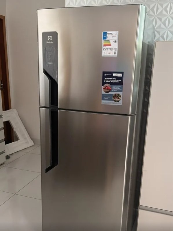 Geladeira Electrolux Frost Free 431l Autosense Inox