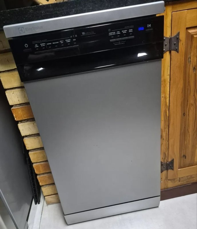 Lava-louça Electrolux 10 Serviços Inox Lava E Seca 50' Ls10e Prateado