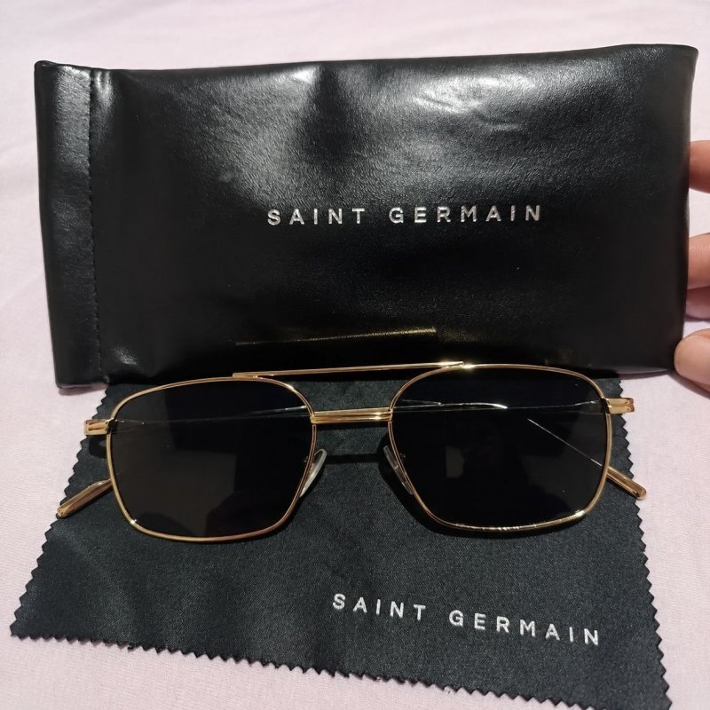 Óculos De Sol Smith Black Gold Saint Germain + Frete Grátis