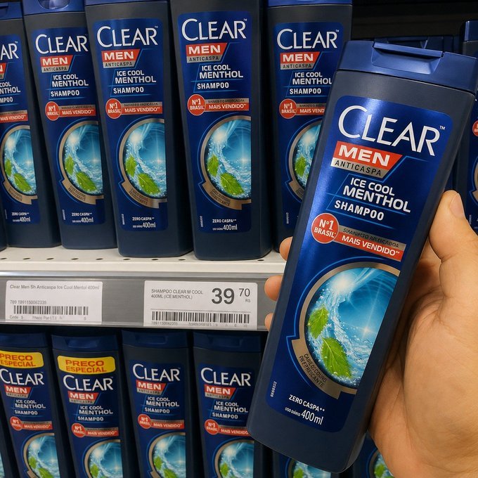 Shampoo Clear Men Anticaspa Ice Cool Menthol 400ml + Frete Grátis