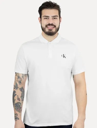 Polo Calvin Klein Jeans Piquet Regular Light Re Issue Branca