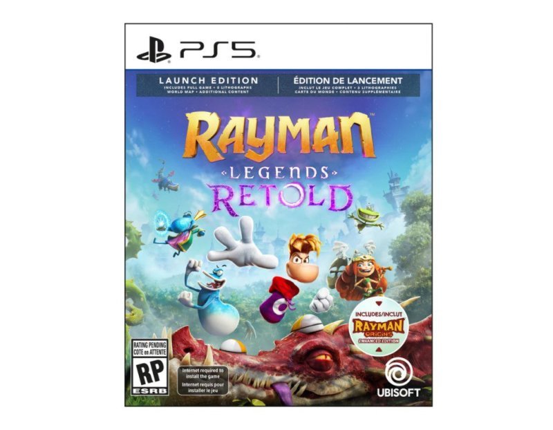 Rayman Legends Retold Launch Edition PS5 Midia Fisica