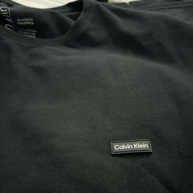 Camiseta Calvin Klein Piquet + Frete Grátis