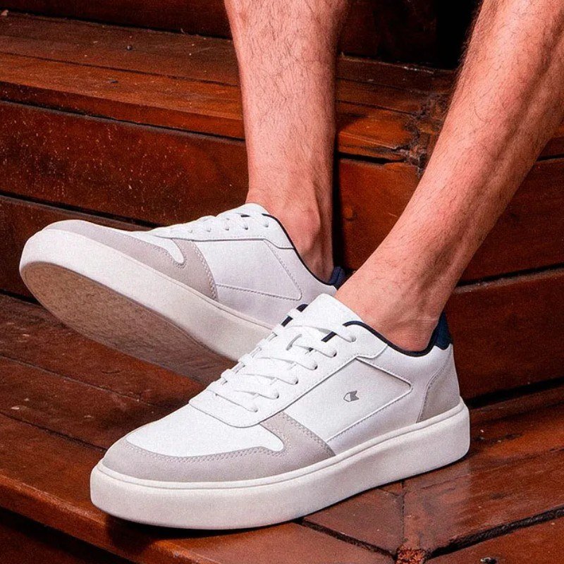 Tênis Sapatenis Masculino Sandrini Evoke Lite Branco Couro (39 a 44)