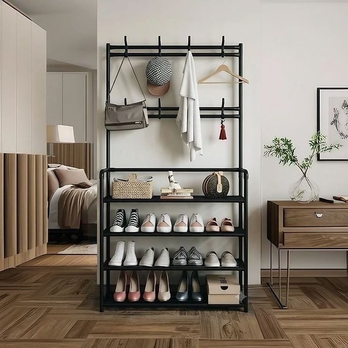 Sapateira Organizador Vertical e Cabideiro + Frete Grátis