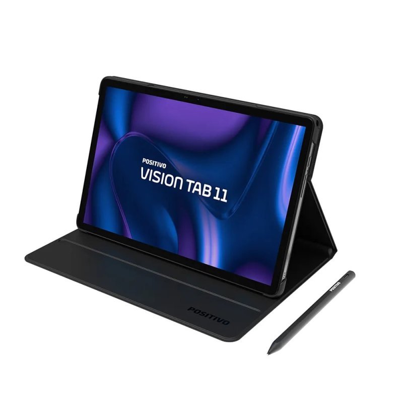 Positivo Vision Tab 11 - 128GB 4G - Caneta e Capa - Preto
