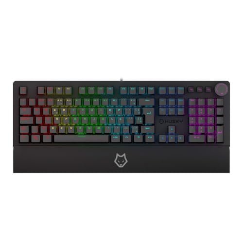 Teclado Mecânico Gamer Husky Anchorage Full Size, RGB, Switch Gateron EF Brown, ABNT2, Preto - HTG200PTMA