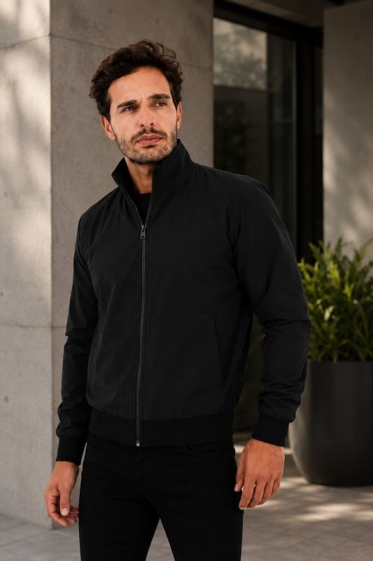 Jaqueta Corta Vento Masculina Casual Bomber Blusa Zíper