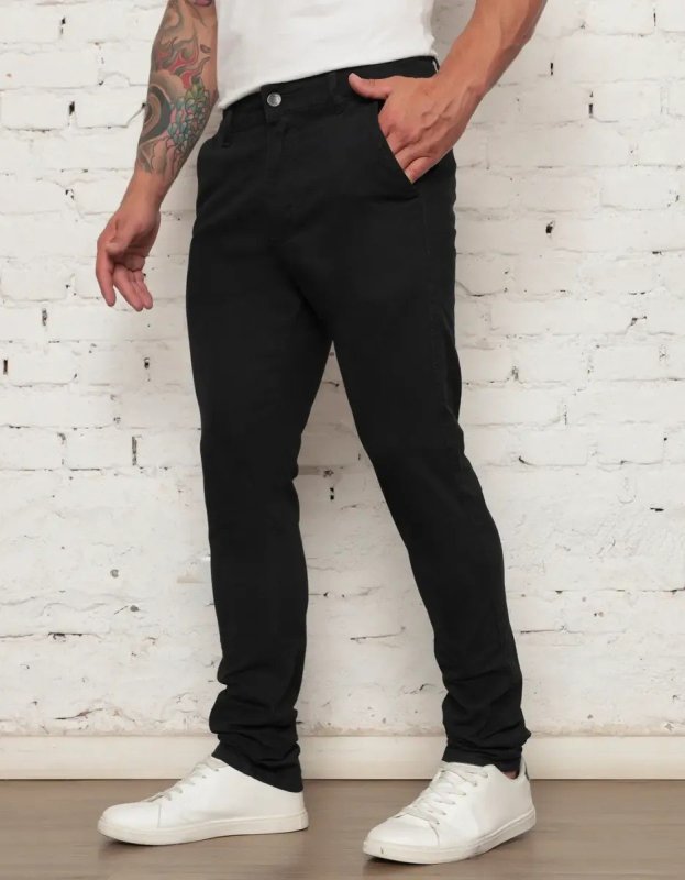 Calça Masculina Sarja Premium Esporte Fino Bolso Faca Lycra (38 a 48)