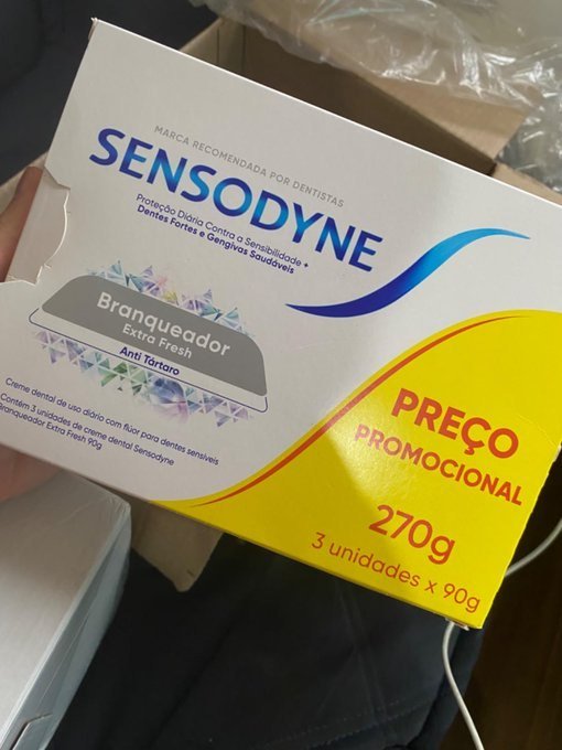 Sensodyne Creme Dental Branqueador Extra Fresh com Flúor