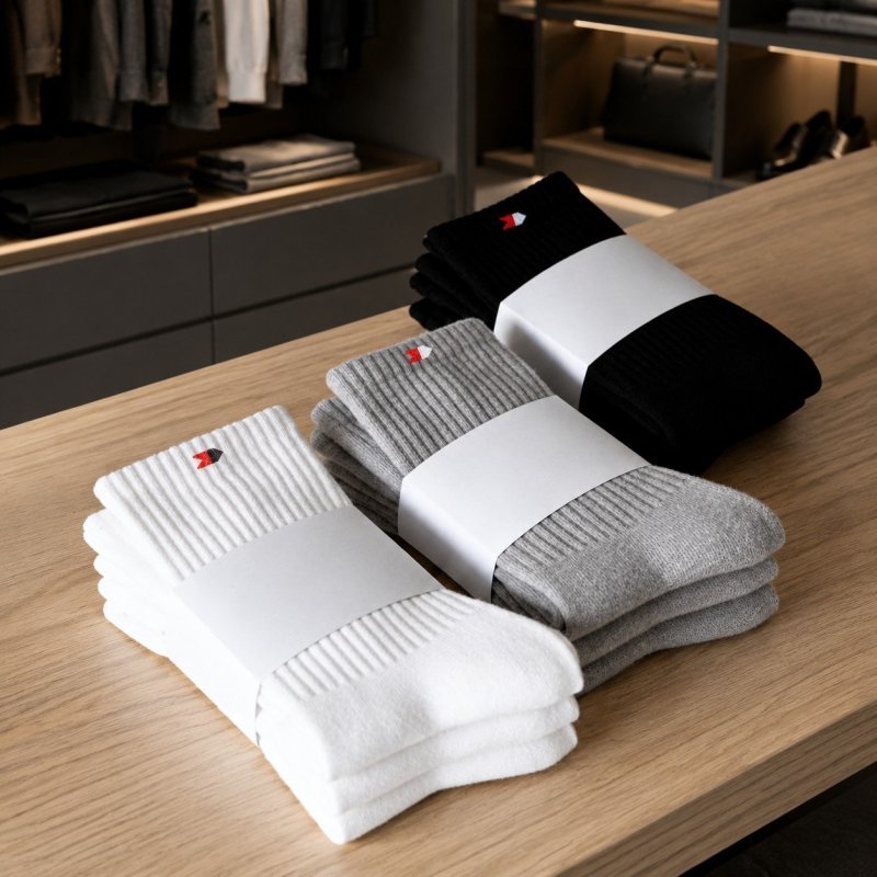 Kit 15 Pares Meias Sport Algodão Cano Médio Sandrini Confort Sortidos 39-43