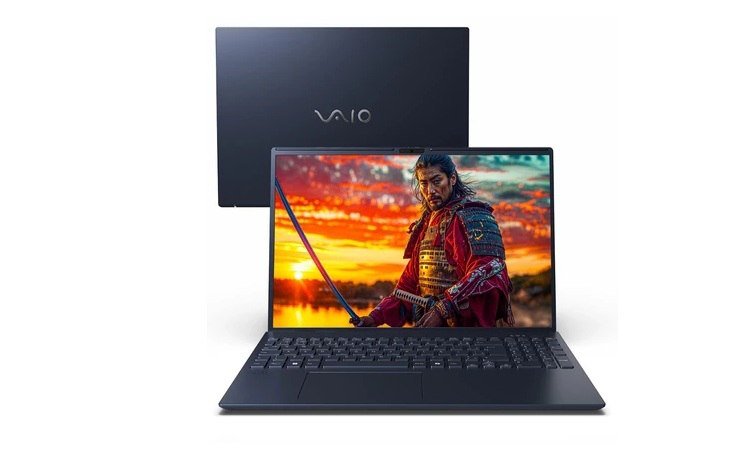 Notebook VAIO FE16 AMD Ryzen 5-5625U Linux 8GB RAM 256GB SSD 16" IPS WUXGA Antirreflexo - Cinza