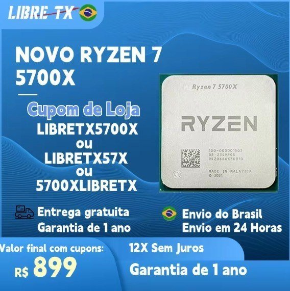Processador Amd Ryzen 7 5700x