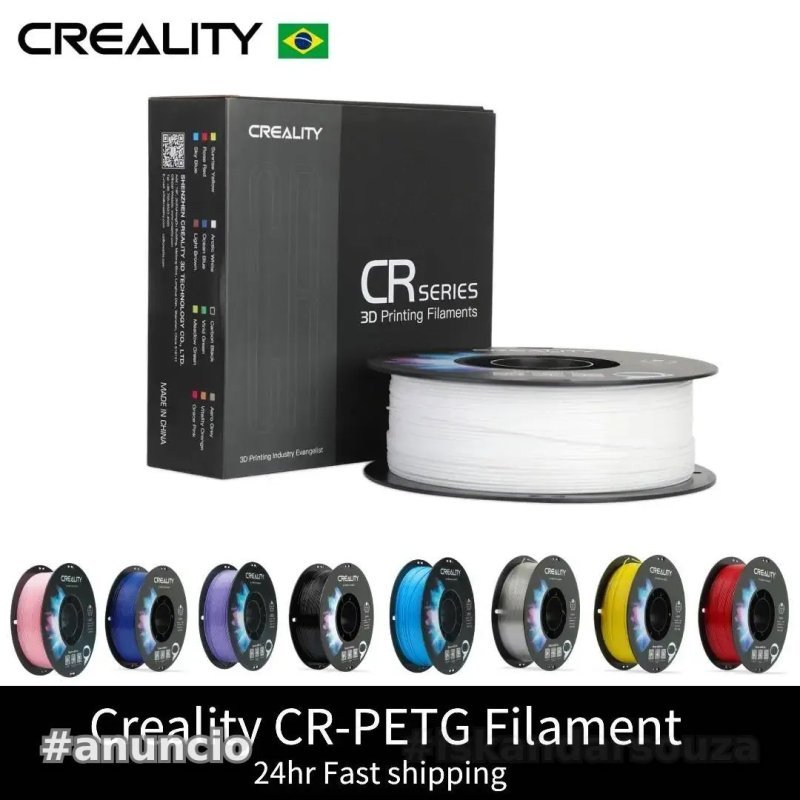 Filamento para Impressoras 3D CREALITY CR-PETG 1 KG 1,75mm Ecológico, Sem Odor e Não Tóxico