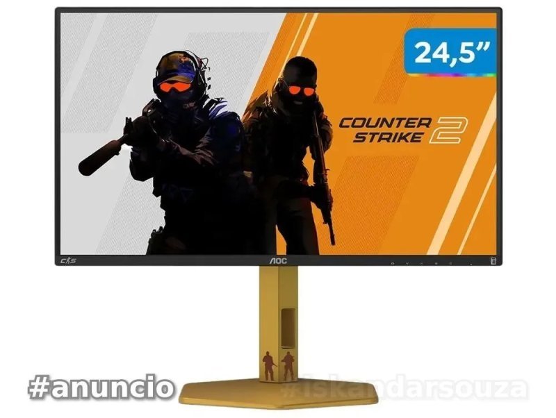 Monitor Gamer Agon Cs2 25” Aoc Full Hd, 310hz, 0.3ms Com 10000:1 De Contraste - Cs25g/78 - Bivolt