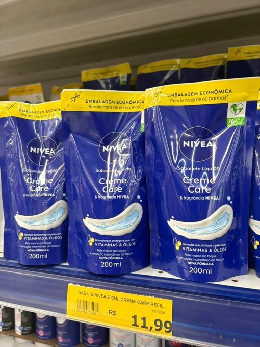 NIVEA Sabonete Líquido 200ml com Frete Grátis