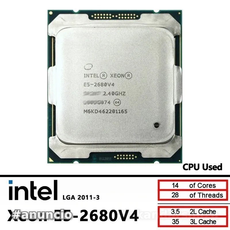 Xeon E5 2680v4 2680 v4 x99 Processador CPU