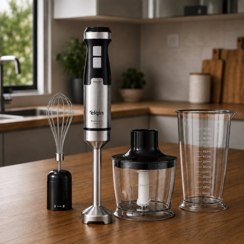 Mixer Power Inox 3 Em 1 Elgin 1000w