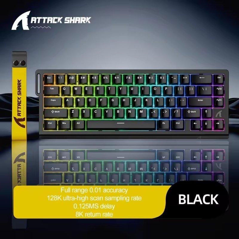 Teclado Magnético ATTACK SHARK X68HE X68Pro He Teclado Mecânico Magnético para Pro Gaming